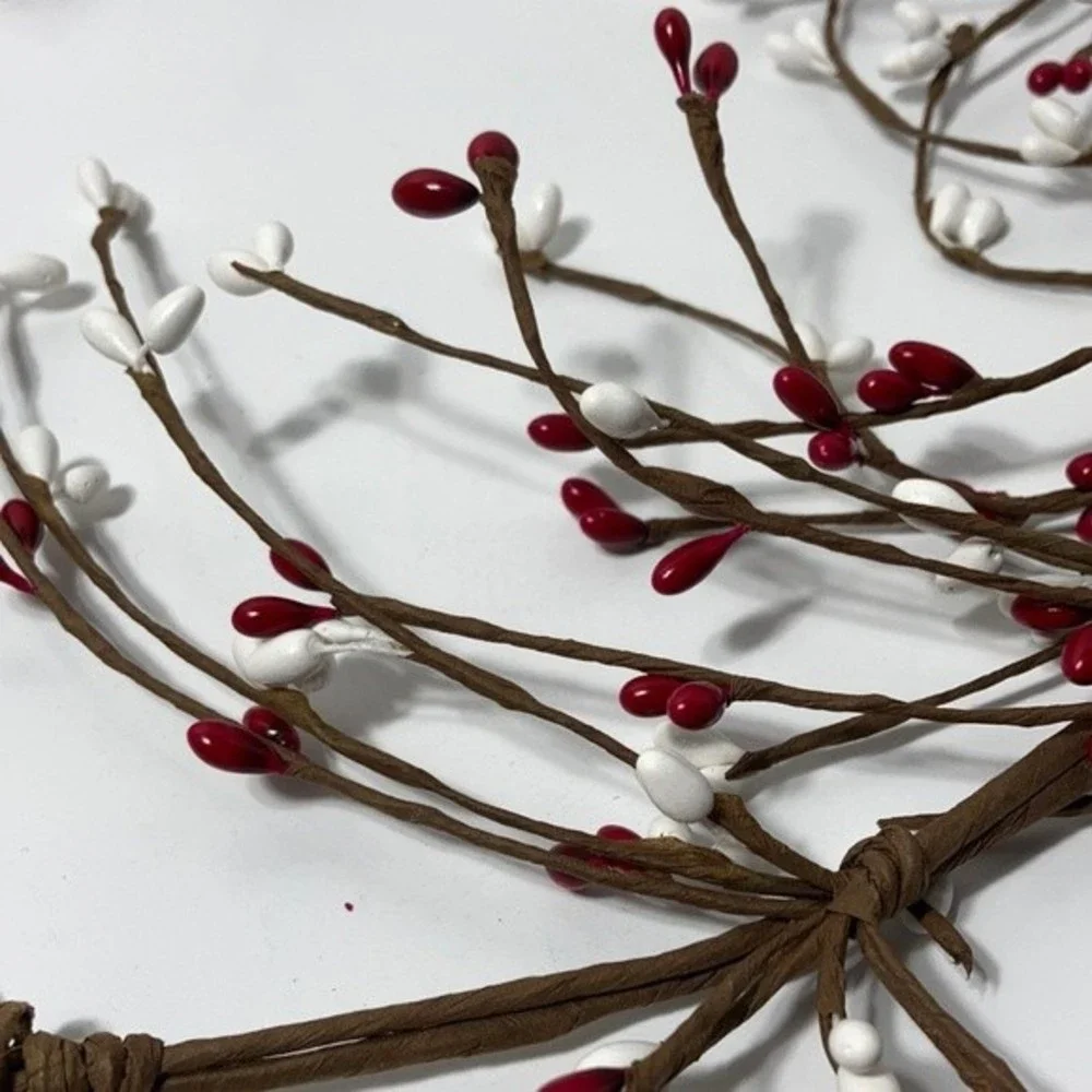 5) Floral Crafts Winter Berry Rope Twig Pliable Decorations 4 Feet